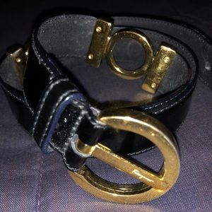 Salvatore Ferragamo Gold buckle belt